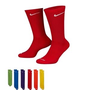 Nike Men's Vibrant Red Crew Socks